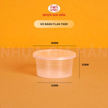 HŨ BÁNH FLAN NHỰA PP 70GR - Ảnh 7