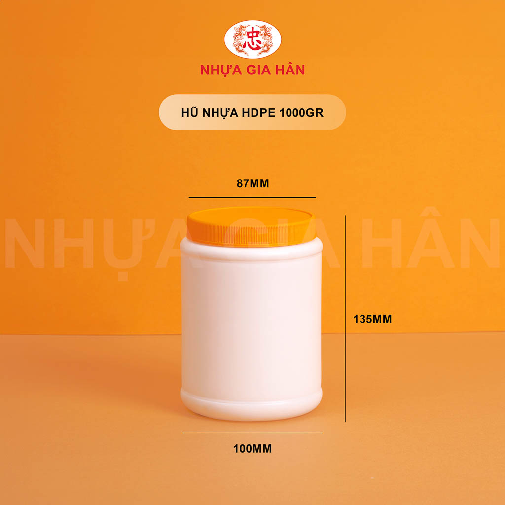 HŨ NHỰA 1000GR HŨ NHỰA 1000GR - Ảnh 1