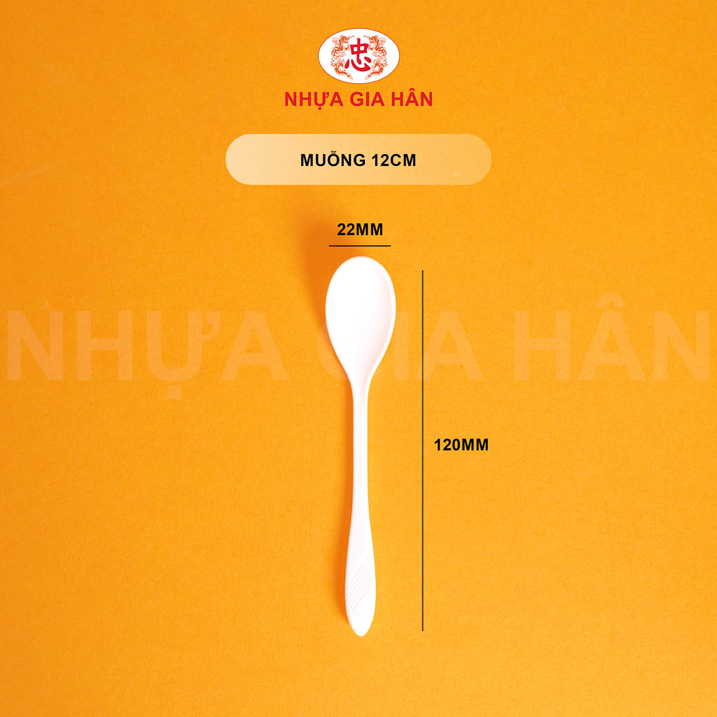 MUỖNG NHỰA PP 12 CM MUỖNG NHỰA PP 12 CM - Ảnh 1